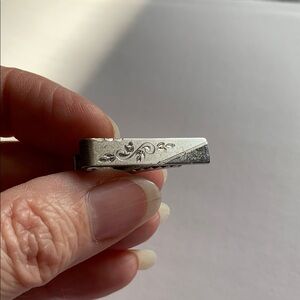 Vintage classic Small sterling silver tie or lapel clip